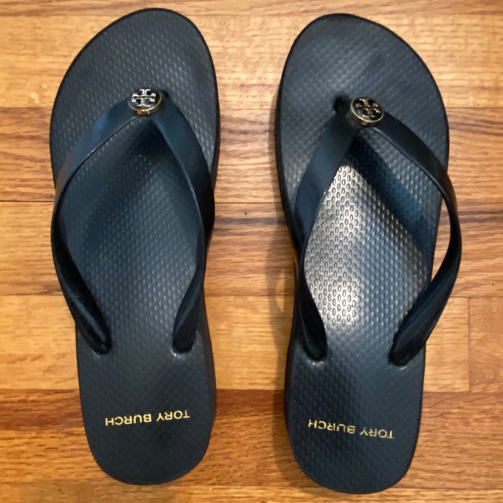 Tory Burch platform wedge flip flop
